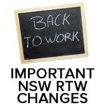 NSW RTW Changes