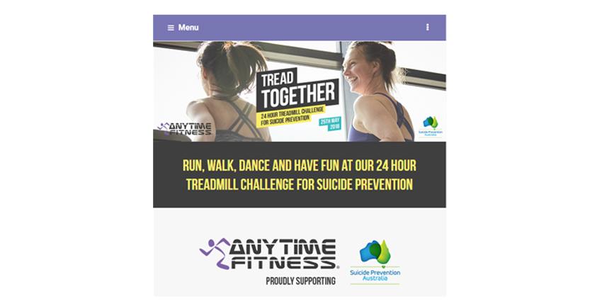 Tread Together – Treadmill Challenge to prevent Suicide