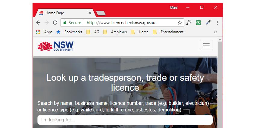 Safe Work Licence Register