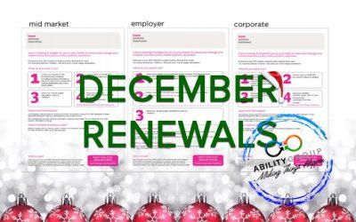 December Renewals