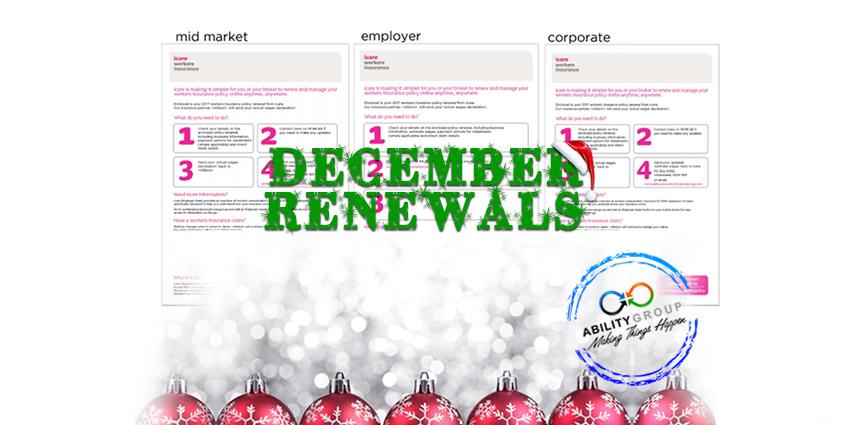 December Renewals