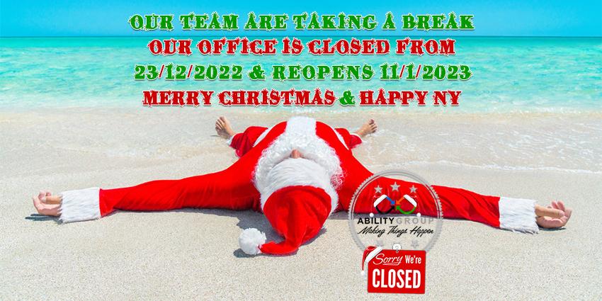 Merry Christmas & Office Closure 2022