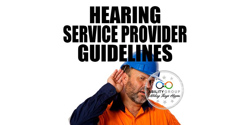 Guidelines for hearing service providers